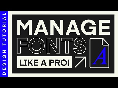 The BEST Way to Organise Your Fonts! - Featuring FontBase