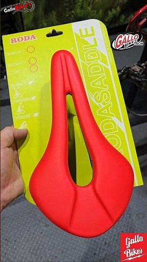 Asiento Rojo para bicicleta super cómodo acojinado instalación para bici de MTB ROAD RUTA GRAVEL new