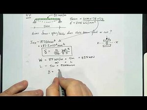 Q8 Safe beam - looking at deflection and beam strength