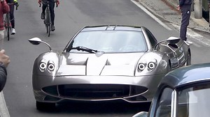 顶级超跑体验：750万美元帕加尼（Pagani）Huayra Codalunga的V12发动机启动声音与公路驾驶体验