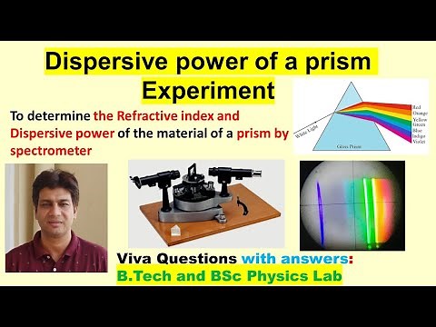Dispersive Power of a Prism|| Viva Questions |Dispersive power of Prism Experiment| Diffraction