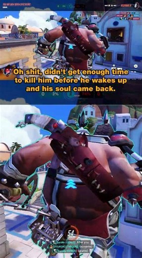 Roadhog VS Gravity: The Fall That Turned the Fight! 😱 #Roadhog #Overwatch #EpicFail