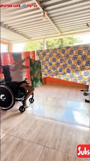 Amputee woman adaptive active daily life #limbloss