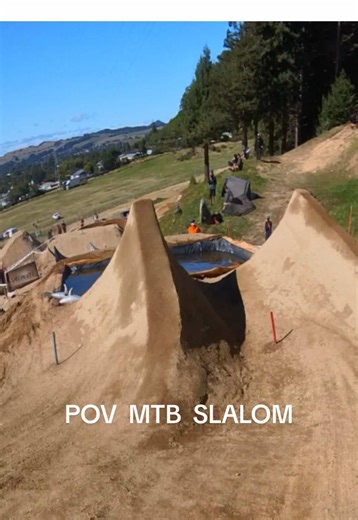 Experience the Thrill of POV Dual Slalom MTB Run