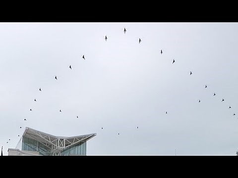 World Record Largest Helicopter Formation Flight – Army OH-58 Kiowa Warrior