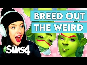 BREED OUT THE WEIRD CHALLENGE // Sims 4 CAS (Create a Sim) Challenge