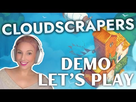 CLOUDSCRAPERS Demo ☁️🏰🌳 #cozygaming #gamedemo #nocommentarygameplay