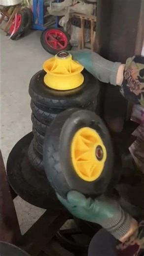 Tyre Mounting on Alloy Rim Process