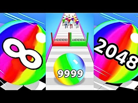 Ball Run 2048 vs Ball Run Merge & Destroy vs Ball Run Infinity | Max Level Gameplay