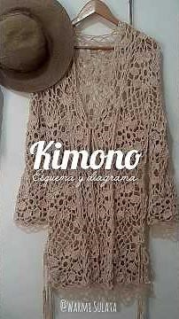Crochet Kimono, Pattern and Diagram