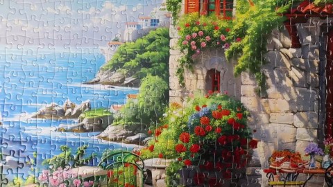 MISITU 1000 Pieces Jigsaw Puzzles for Adults 1000-Pieces Puzzles Art Jigsaw Puzzles Impossible Hard Difficult Challenging Puzzles for Adults Seaside Beach Puzzle 28 x 20 inch