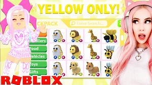 I Tried The ONE COLOR NEON Pet Challenge In Adopt Me... One Color Challenge Adopt Me