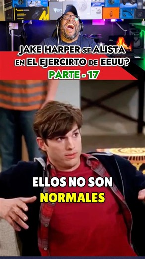 Jake y Eldridge se alistaron en el ejército? Serie dos hombres y medio #humor #comedia #series #fun