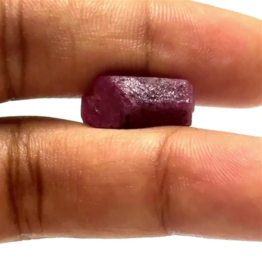 Natural Ruby Uncut Rough Tanzania Mines 16x8 mm Super High Grade Burgundy Color July Gemstone