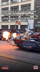 1.4M views · 20K reactions | Only in the Motor City… Detroit Lions fans are getting fired up in all kinds of ways in Downtown Detroit as they prepare to watch the team take on the Washington Commanders tonight at Ford Field in the NFL playoffs. Game time is at 8 p.m. Download the free Audacy app to listen to coverage on WWJ Newsradio 950 and 97.1 The Ticket! | WWJ Newsradio 950 | Facebook