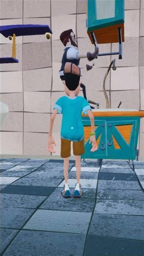 Привет Сосед незнакомец в туалете #shorts