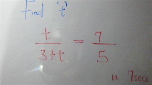 Find t in 7 secs. #mathematics, #viralpost2025シ, #explore, #mathematicstutorial, #viralfyp, ,