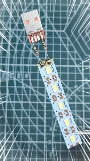 Diy Simple Project with Usb | Electronic projects | #shortsfeed #electronicproject