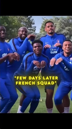French Squad mocking Cherki Pose 🤣🔥