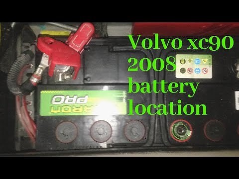 VOLVO XC90 2008 BATTERY LOCATION