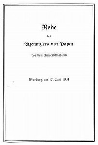 Marburg speech - Alchetron, The Free Social Encyclopedia