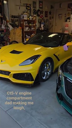 26 Cadillac Ct5-V engine compartment.