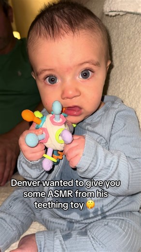 Teething Baby ASMR with Denver's Favorite Toy