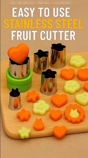 Fruit Cutter Review 🍴 Easy to Use & Fun Shapes! 🧡 #KitchenTool #FruitCutter #foodtools #vitalshorts