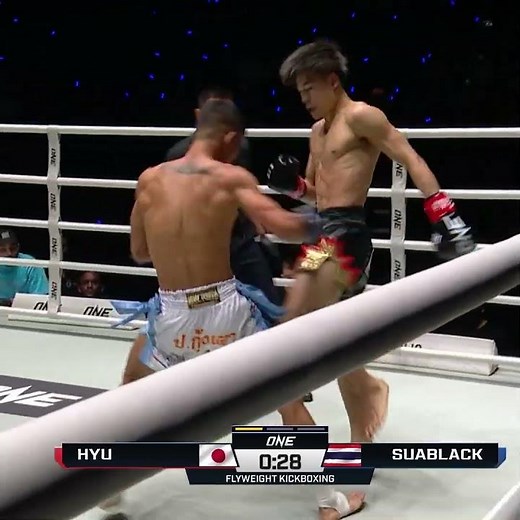 HOLY Hyu 🤯 The Japanese phenom styles on Suablack to improve to 5-0 in ONE! #ONEFightNight41