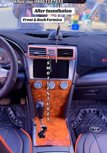 3D Wooden Formica Installation for Car Accessories