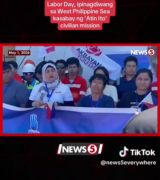 KARAPATAN SA KARAGATAN, IPAGLABAN! Ipinagdiwang ng ilan nating Kapatid ang Labor Day sa West Philippine Sea (WPS) sa gitna ng isinasagawang ikaapat na