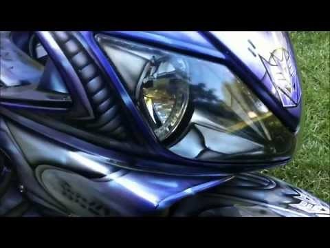 Autobot and Decepticon Transformer customized bikes / motorcycles war for cybertron