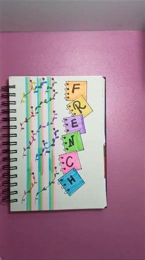 Front Page Design French 🇫🇷✨ | Aesthetic & Creative Ideas! #shorts #calligraphy #rizzucalligraphy