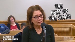 A school teacher comes in for a violation and reminds Judge Caprio about a former Rhode Island governor and his heroism in World War II. | Caught In Providence