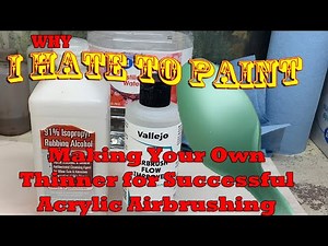 SUCCESS! We Made our own Thinner for Water Based Acrylic Paint and it Turned Out GREAT!