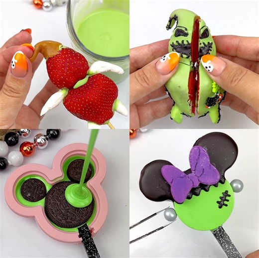 Spooky (and super cute) Cakesicles ! 😋🦇👻💚 | Simple