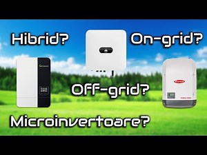 Types of inverters for photovoltaic panels. Off-grid On-grid Hybrid