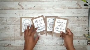 These Dollar General mini easels I got on clearance were perfect for this "Home" DIY! | She So CraftDee