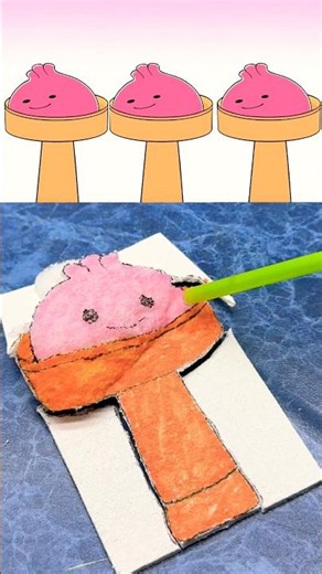 I drew Mystery Dumpling Pink (Sprunki OC)/ Remaster phase 4. Reverse ⏮️ play.