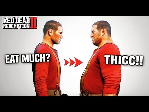 Red Dead Redemption 2 | Weight Gain Comparison - Time Lapse Wide Load Challenge | RDR2 | PS4