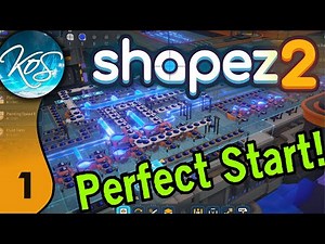 Shapez2 1 - Starting Out Strong (Release! Factorio-like, factory gameplay)