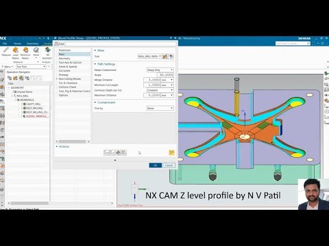 NXCAM session17 Zlevel profile by N V Patil #NXCAM #NX #CNC