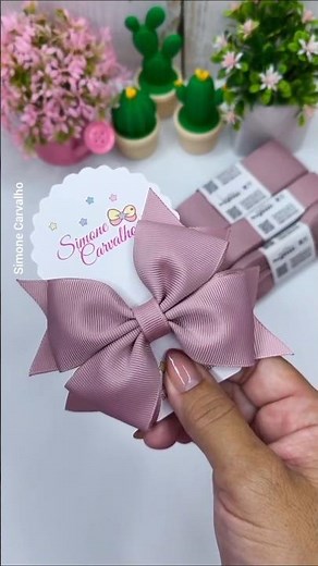How to Make Simpal Bow with Satin Ribbon 🎀 | How to Make a Bow with Nylon Ribbon #shorts #ytshorts