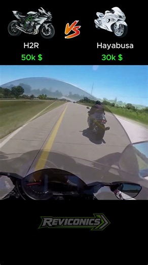 Kawasaki Ninja H2R vs Suzuki Hayabusa 🏍️
