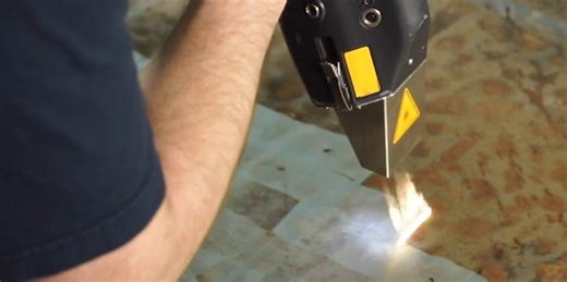 There's a handheld laser that makes rust literally evaporate