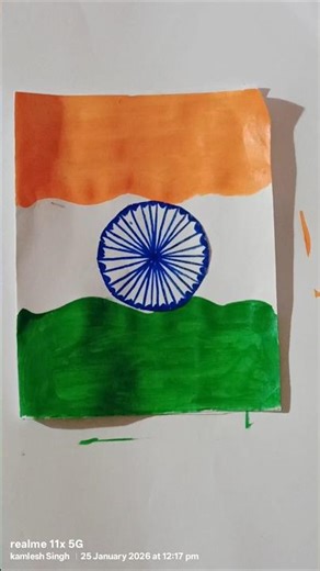 #diy unique Flag 🇮🇳🇮🇳#unique paper easy draw flag #youtubeshorts #ytshorts #painting #drawing 🇮🇳👍