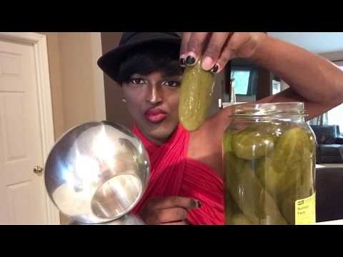 Pickle eating with Lynn Spirit