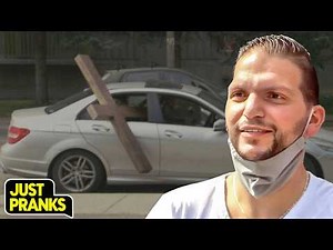 His Cross Wouldn't Fit in the Taxi! 😂✝️ | Just Pranks