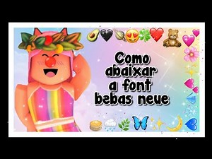 Como abaixar a font bebas neue