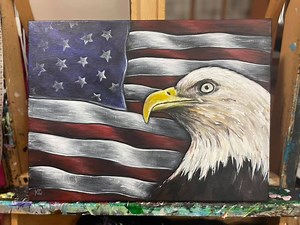 Eagle with Flag - Free Tutorial ⋆ Casey K. Headquarters